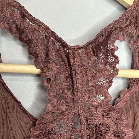 Maurice’s Padded Lace Racerback Bralette Purple Lightweight Women’s Medium - Picture 5 of 11